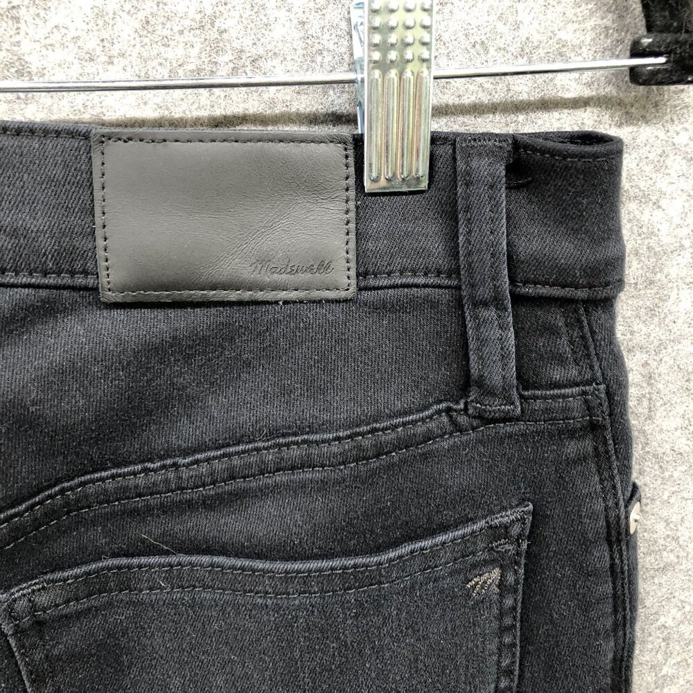 Madewell 9'' Mid Rise Skinny Jean Womens Size 27 Black Stretch - Picture 7 of 12